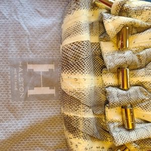 Halston snake skin purse